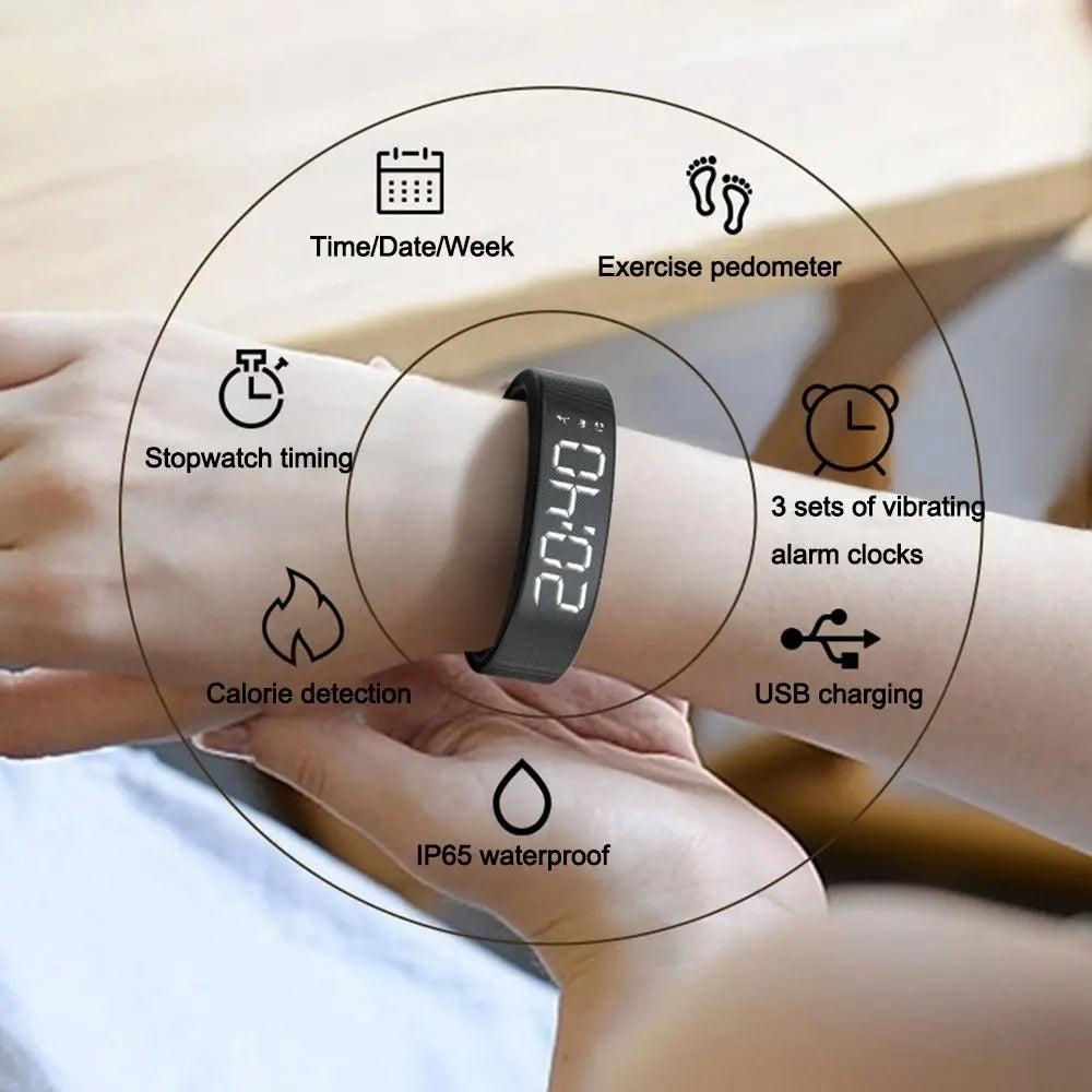 Silent Vibration Alarm Watch